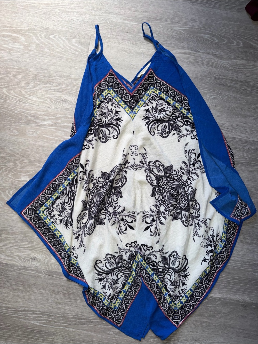 Blue Printed Women's Tunic dress